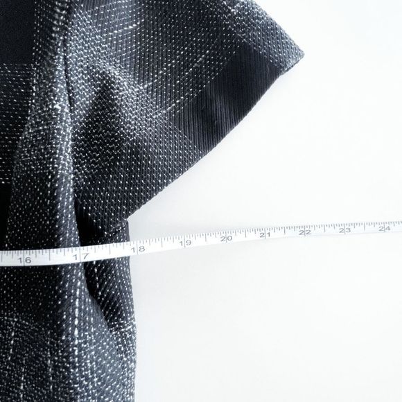 Karl Lagerfeld Womens Midi Shirt Dress Back Zip Short Sleeve Casual Black Sz 12 - Picture 9 of 9